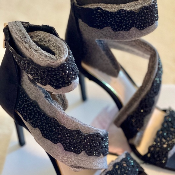 NEW! Jessica Simpson-Geela Black Suede Heels, Size 7.5M - Picture 6 of 8